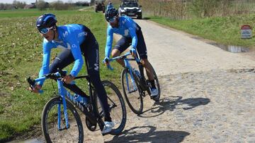 Landa, Nairo y Valverde ruedan en la 'trampa' de pavés del Tour