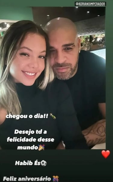 Adriano celebra su 40 cumpleaños con su nueva novia de 21 años