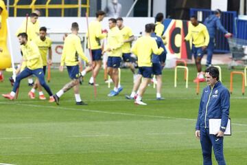 Emery, entrenando al Villarreal.