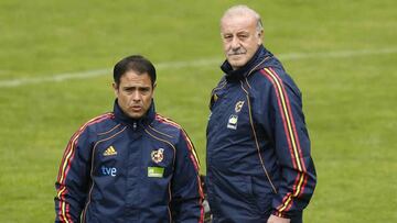 Javier Miñano, durante un entrenamiento.