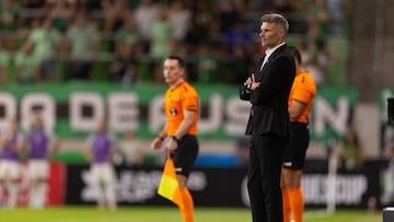 AMDEP4265. AUSTIN (ESTADOS UNIDOS), 02/08/2024.- El entrenador de Monterrey Fernando Ortiz ante Austin FC este martes, en un partido de la Leagues Cup en el Q2 Stadium en Austin (EE.UU.). EFE/ Carlos Ramírez