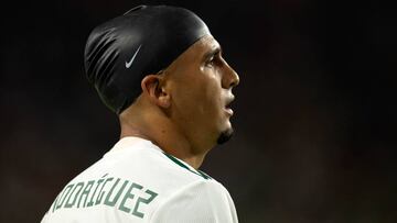 Luis Rodríguez durante el partido de México ante Haití.