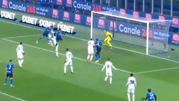 ¡Gigante!: el espectacular cabezazo de Vidal ante la Juve