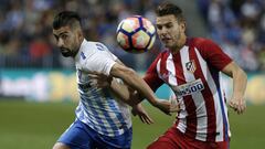 Lucas Hern&aacute;ndez contra el M&aacute;laga. 