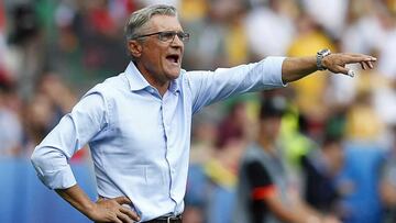 Nawalka, durante el partido ante Suiza.