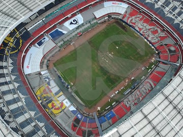 Así luce la cancha del Estadio Azteca; México no tendrá NFL