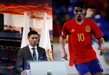 Soccer Football - Real Madrid - Brahim Diaz Presentation - Santiago Bernabeu, Madrid, Spain - January 7, 2019   Real Madrid's Brahim Diaz during the presentation   REUTERS/Juan Medina