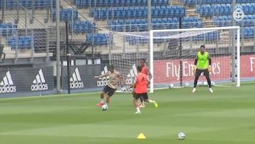 Esto es de otro nivel, lo que hizo Hazard en el entrenamiento