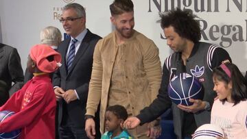 El niño que no se inmuta con el cariño de Ramos y Marcelo