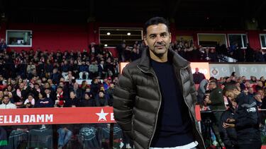 Míchel, técnico del Girona.