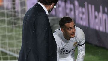Lucas Vázquez, durante el Real Madrid-Barcelona.