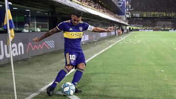 Carlos Tévez, delantero de Boca Juniors.