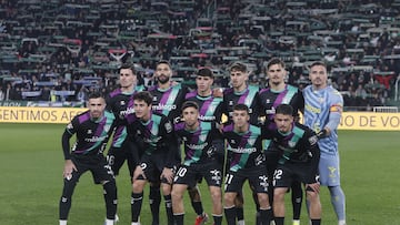Once del Málaga en Córdoba,