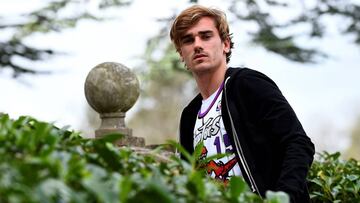 Griezmann, jugador del Atlético, en París.