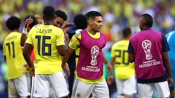 SAMARA, RUSSIA - JUNE 28:  Radamel Falcao of Colombia celebrates following his sides victory in the 2018 FIFA World Cup Russia group H match between Senegal and Colombia at Samara Arena on June 28, 2018 in Samara, Russia.  (Photo by Dean Mouhtaropoulos/Getty Images)