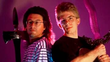 John Romero (izquierda) y John Carmack, fundadores de id Software.