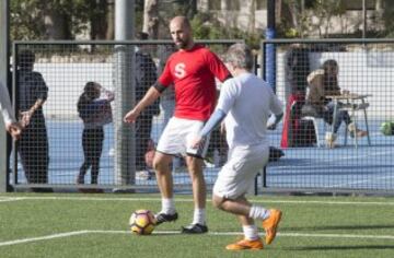 Gonzalo Mir. Partido solidario a favor de Fundela (Fundacin Espa?ola para el Fomento de la Esclerosis Lateral Amiotrfica) jugado en el Liceo Europeo entre amigos de Kiko y amigos de Matallanas 