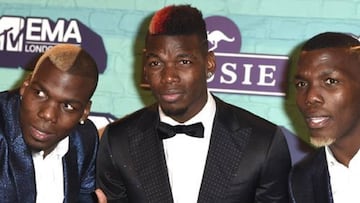 Los hermanos Pogba, en un gala de la Mtv.