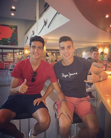 Mikel Merino con David Concha compañeros en la selección sub19