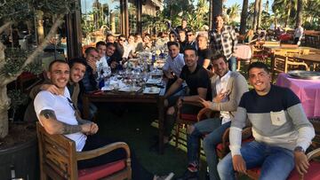 La plantilla del Málaga se fue a Marbella para comer al aire libre