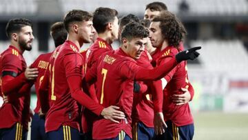 Islas Feroe 0 - España 2: resumen, resultado y goles. Clasificación Europeo sub-21