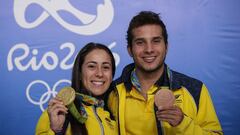 Mariana Paj&oacute;n y Carlos Ram&iacute;rez, medallistas en R&iacute;o 2016.