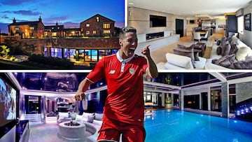 Imágenes de la casa mansión de Nasri en Manchester.
