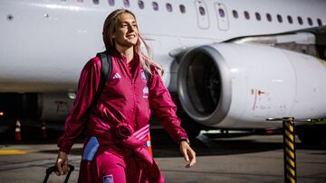 14/07/23 FUTBOL FEMENINO SELECCION ESPAÑOLA FEMENINA ESPAÑA VIAJE A PALMERSTON NORTH PREVIO AL MUNDIAL 2023
AEROPUERTO AVION
ALEXIA PUTELLAS