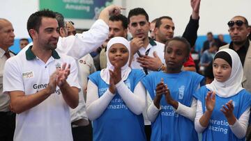 Xavi Hernández ha sido nombrado embajador oficial de 'Generation Amazing' y está dando clases a niños y refugiados en Jordania con el objetivo de inspirar un cambio social en las comunidades.