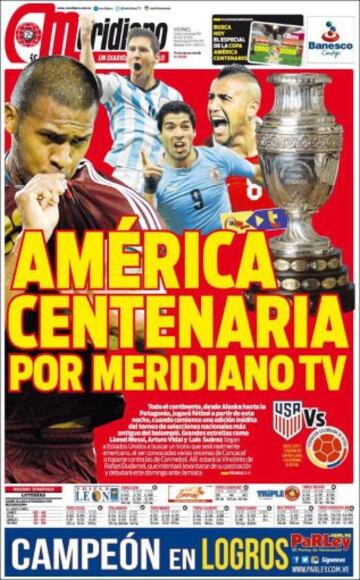 Portadas de la prensa mundial