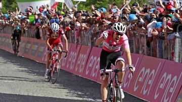 20/05/17  GIRO DE ITALIA 2017   ETAPA  14  CASTELLANIA - OROPA   TOM DOMOULIN VECEDOR DE LA ETAPA Y MAILLOT  JERSEY ROSA DE LA CARRERA