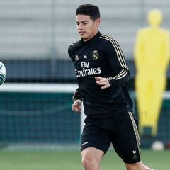 James continúa con trabajo diferenciado en el Real Madrid