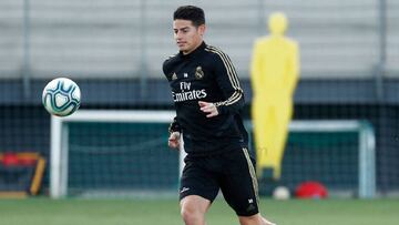 James continúa con trabajo diferenciado en el Real Madrid