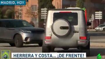 Diego Costa y Herrera a punto de chocar su carros de lujo