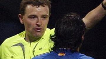 <b>SIN INTENCIÓN.</b> El argentino escupió pero no intencionadamente contra nadie.