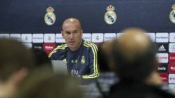 Zidane, en rueda de prensa.