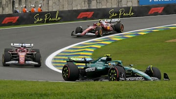 Fernando Alonso (Aston Martin AMR25). Sao Paulo, Brasil. F1 2025.