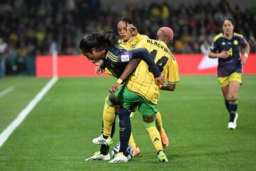 Colombia y Jamaica se enfrentaron por los octavos de final del Mundial Femenino de Australia - Nueva Zelanda 2023 en el AAMI Park de Melbourne. 