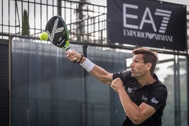 Fernando Llorente y Xabi Prieto ganan el torneo de pdel Emporio Armani a Ral Gonzlez y Dani Garca Lara