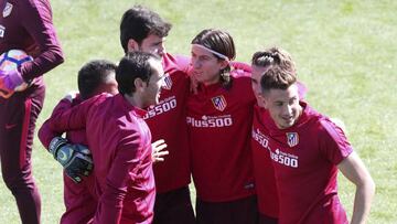 All smiles in Atlético training as Simeone's men prepare for derby