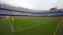 Panor&aacute;mica de la grada del Camp Nou.