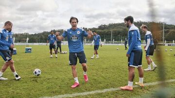 Entrenamiento Deportivo de La Coru&ntilde;a. Keko previa