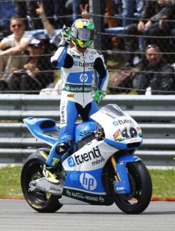 Pol Espargaró tras ganar la carrera.