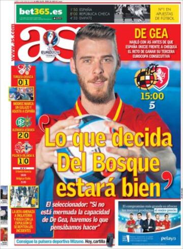 Portadas de la prensa mundial