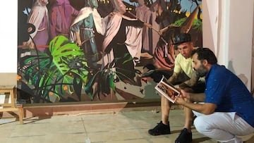 Sergio Ramos se pasa a la pintura y anuncia la compra de un espectacular cuadro del pintor Manuel Le&oacute;n Moreno.