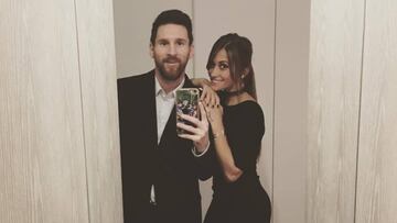 Lionel Messi y Antonella Roccuzzo