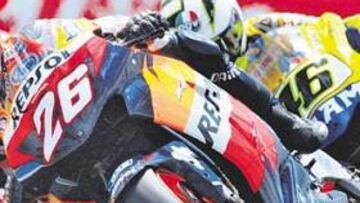 <b>SEGUNDO ASALTO. </b>El duelo que mantuvieron Dani Pedrosa y Valentino Rossi hace dos semanas en Le Mans podría repetirse el domingo en Italia.