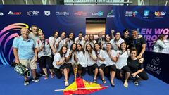 Selección española de waterpolo femenino júnior.