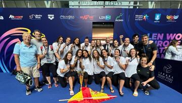 Selección española de waterpolo femenino júnior.