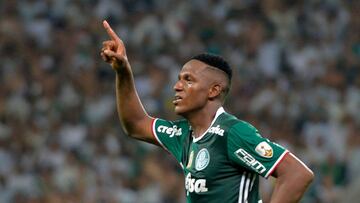 Yerry Mina fue escogido en el XI ideal de Palmeiras en el siglo XXI.